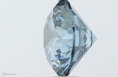 Lab-Grown ROUND Diamond - 0.6 Carat, Fancy Vivid Blue Color, IF Clarity | Sustainable Luxury, Dazzling Brilliance | IGI | Certified LG533292807