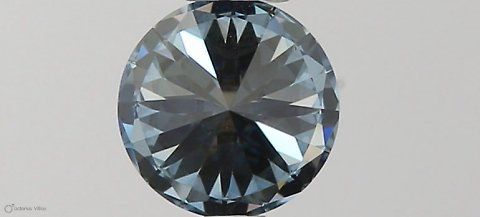 Lab-Grown ROUND Diamond - 0.3 Carat, Fancy Vivid Blue Color, IF Clarity | Sustainable Luxury, Dazzling Brilliance | IGI | Certified LG581331084