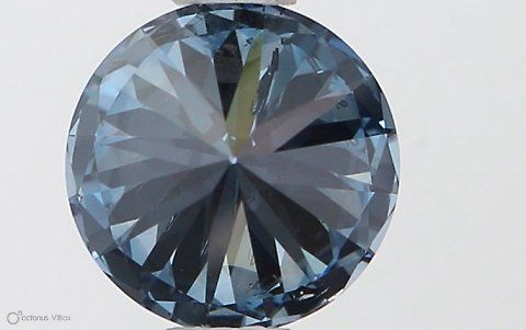 Lab-Grown ROUND Diamond - 0.74 Carat, Fancy Vivid Blue Color, SI2 Clarity | Sustainable Luxury, Dazzling Brilliance | IGI | Certified LG538290350