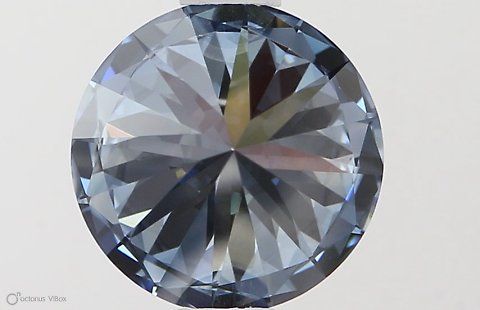 Lab-Grown ROUND Diamond - 1.1 Carat, Fancy Vivid Blue Color, VS1 Clarity | Sustainable Luxury, Dazzling Brilliance | IGI | Certified LG581331362