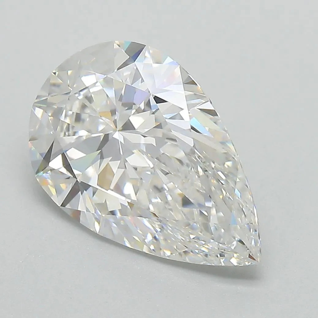 Lab-Grown Pear Diamond - 3.5 Carats, E Color, VVS1 Clarity - Sustainable Luxury and Dazzling Brilliance-GIA·Certified