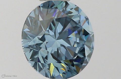 Lab-Grown ROUND Diamond - 0.64 Carat, Fancy Vivid Blue Color, VVS2 Clarity | Sustainable Luxury, Dazzling Brilliance | IGI | Certified LG581331051