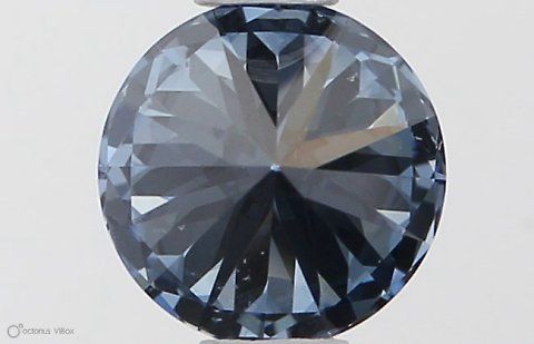 Lab-Grown ROUND Diamond - 0.5 Carat, Fancy Vivid Blue Color, SI1 Clarity | Sustainable Luxury, Dazzling Brilliance | IGI | Certified LG553257574