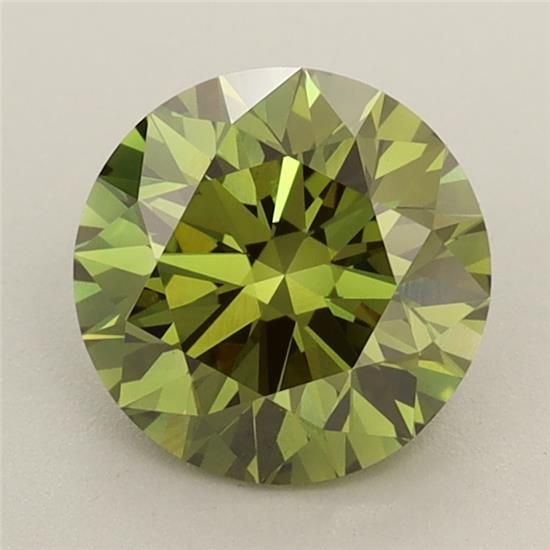 Lab-Grown ROUND Diamond - 1.5 Carat, Fancy Vivid Green Color, VS1 Clarity | Sustainable Luxury, Dazzling Brilliance | IGI | Certified LG576356537