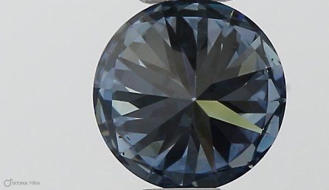 Lab-Grown ROUND Diamond - 0.44 Carat, Fancy Vivid Blue Color, VS1 Clarity | Sustainable Luxury, Dazzling Brilliance | IGI | Certified LG546229959