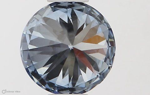 Lab-Grown ROUND Diamond - 0.51 Carat, Fancy Vivid Blue Color, VVS2 Clarity | Sustainable Luxury, Dazzling Brilliance | IGI | Certified LG581331220