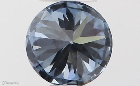 Lab-Grown ROUND Diamond - 0.36 Carat, Fancy Vivid Blue Color, VVS2 Clarity | Sustainable Luxury, Dazzling Brilliance | IGI | Certified LG564379450