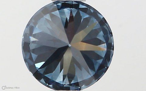 Lab-Grown ROUND Diamond - 0.65 Carat, Fancy Vivid Blue Color, VS1 Clarity | Sustainable Luxury, Dazzling Brilliance | IGI | Certified LG564379367