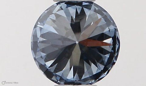 Lab-Grown ROUND Diamond - 0.33 Carat, Fancy Vivid Blue Color, VVS2 Clarity | Sustainable Luxury, Dazzling Brilliance | IGI | Certified LG546229977