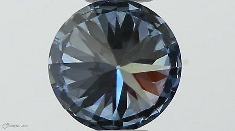 Lab-Grown ROUND Diamond - 0.39 Carat, Fancy Vivid Blue Color, SI1 Clarity | Sustainable Luxury, Dazzling Brilliance | IGI | Certified LG546229976