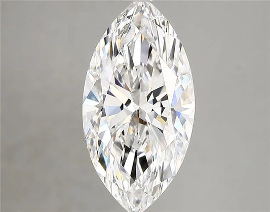 Lab-Grown Marquise Diamond - 2.56 Carats, D Color, VVS2 Clarity - Sustainable Luxury and Dazzling Brilliance-IGI·Certified