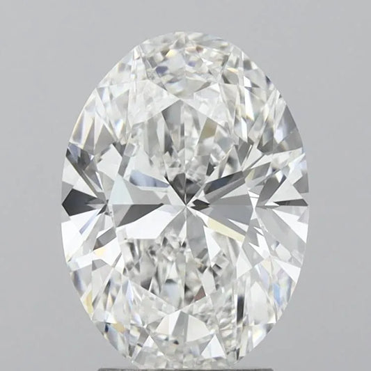 Lab-Grown Oval Diamond - 3.5 Carats, F Color, VVS2 Clarity - Sustainable Luxury and Dazzling Brilliance-IGI·Certified