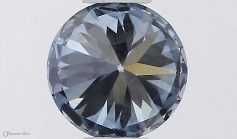 Lab-Grown ROUND Diamond - 0.36 Carat, Fancy Vivid Blue Color, VVS2 Clarity | Sustainable Luxury, Dazzling Brilliance | IGI | Certified LG581331188