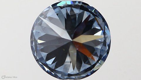 Lab-Grown ROUND Diamond - 1.31 Carat, Fancy Vivid Blue Color, VS2 Clarity | Sustainable Luxury, Dazzling Brilliance | IGI | Certified LG581331328