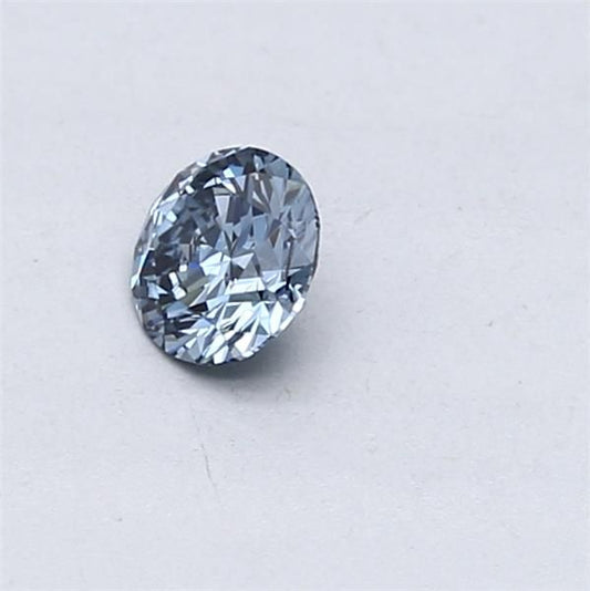 Lab-Grown ROUND Diamond - 0.3 Carat, Fancy Vivid Blue Color, SI1 Clarity | Sustainable Luxury, Dazzling Brilliance | IGI | Certified LG546229899