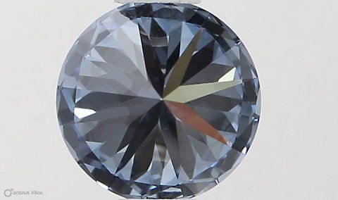 Lab-Grown ROUND Diamond - 0.56 Carat, Fancy Vivid Blue Color, VVS1 Clarity | Sustainable Luxury, Dazzling Brilliance | IGI | Certified LG581331280