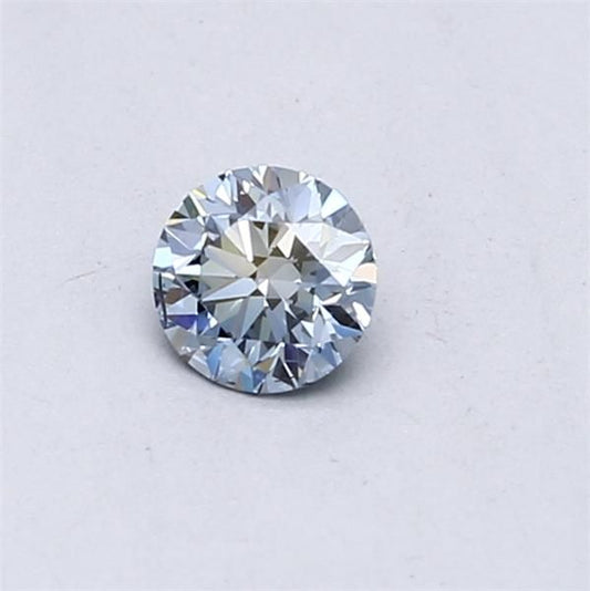 Lab-Grown ROUND Diamond - 0.31 Carat, Fancy Intense Blue Color, SI1 Clarity | Sustainable Luxury, Dazzling Brilliance | IGI | Certified LG538290495