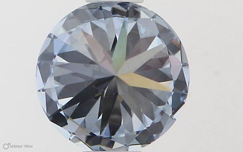 Lab-Grown ROUND Diamond - 0.61 Carat, Fancy Vivid Blue Color, IF Clarity | Sustainable Luxury, Dazzling Brilliance | IGI | Certified LG581331077