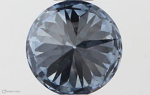 Lab-Grown ROUND Diamond - 0.53 Carat, Fancy Vivid Blue Color, VVS2 Clarity | Sustainable Luxury, Dazzling Brilliance | IGI | Certified LG564379134