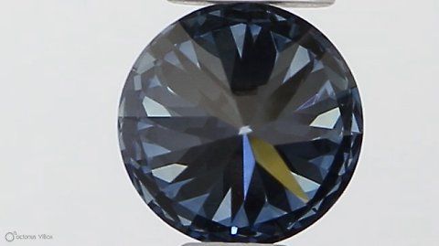 Lab-Grown ROUND Diamond - 0.32 Carat, Fancy Vivid Blue Color, VS2 Clarity | Sustainable Luxury, Dazzling Brilliance | IGI | Certified LG538290329