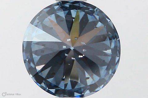 Lab-Grown ROUND Diamond - 1.05 Carat, Fancy Vivid Blue Color, SI1 Clarity | Sustainable Luxury, Dazzling Brilliance | IGI | Certified LG538290349