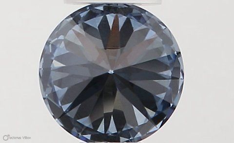 Lab-Grown ROUND Diamond - 0.35 Carat, Fancy Vivid Blue Color, VVS2 Clarity | Sustainable Luxury, Dazzling Brilliance | IGI | Certified LG564379372