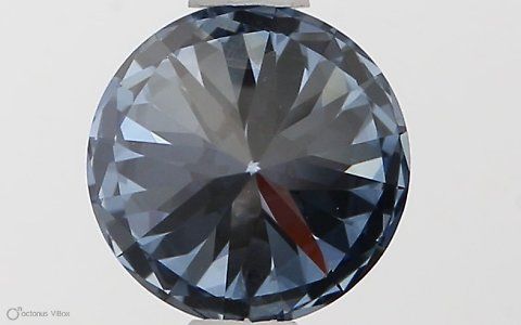 Lab-Grown ROUND Diamond - 0.77 Carat, Fancy Vivid Blue Color, VVS1 Clarity | Sustainable Luxury, Dazzling Brilliance | IGI | Certified LG581331245