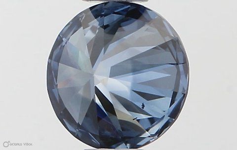 Lab-Grown ROUND Diamond - 0.53 Carat, Fancy Vivid Blue Color, VS2 Clarity | Sustainable Luxury, Dazzling Brilliance | IGI | Certified LG564379397