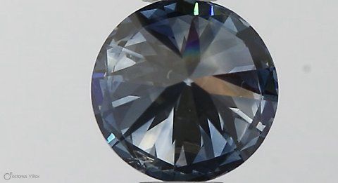 Lab-Grown ROUND Diamond - 0.47 Carat, Fancy Vivid Blue Color, SI1 Clarity | Sustainable Luxury, Dazzling Brilliance | IGI | Certified LG564379341