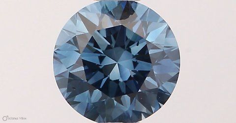 Lab-Grown ROUND Diamond - 0.7 Carat, Fancy Vivid Blue Color, VS2 Clarity | Sustainable Luxury, Dazzling Brilliance | IGI | Certified LG538290342