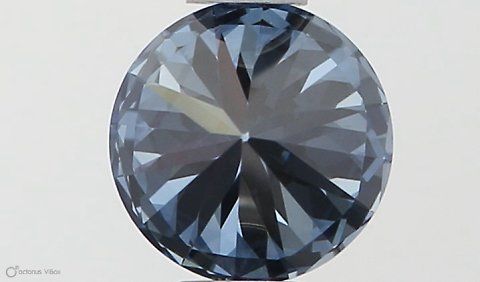 Lab-Grown ROUND Diamond - 0.5 Carat, Fancy Vivid Blue Color, IF Clarity | Sustainable Luxury, Dazzling Brilliance | IGI | Certified LG581330950