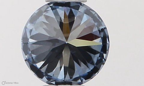 Lab-Grown ROUND Diamond - 0.34 Carat, Fancy Vivid Blue Color, VVS2 Clarity | Sustainable Luxury, Dazzling Brilliance | IGI | Certified LG564379313