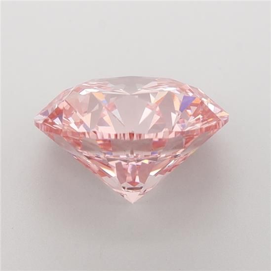 Lab-Grown ROUND Diamond - 3.7 Carat, Fancy Vivid Pink Color, VS2 Clarity | Sustainable Luxury, Dazzling Brilliance | IGI | Certified LG584352292