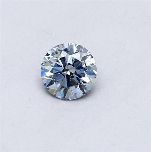 Lab-Grown ROUND Diamond - 0.3 Carat, Fancy Intense Blue Color, SI2 Clarity | Sustainable Luxury, Dazzling Brilliance | IGI | Certified LG538290496