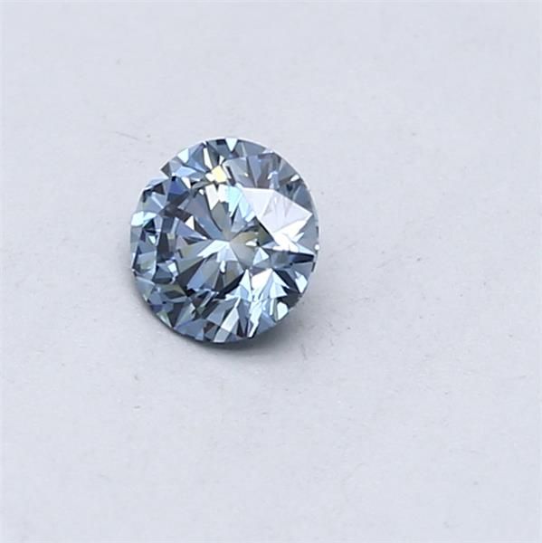 Lab-Grown ROUND Diamond - 0.3 Carat, Fancy Vivid Blue Color, VVS1 Clarity | Sustainable Luxury, Dazzling Brilliance | IGI | Certified LG553257523