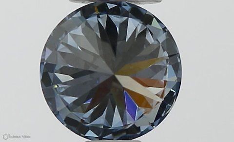 Lab-Grown ROUND Diamond - 0.35 Carat, Fancy Vivid Blue Color, VVS1 Clarity | Sustainable Luxury, Dazzling Brilliance | IGI | Certified LG564379491