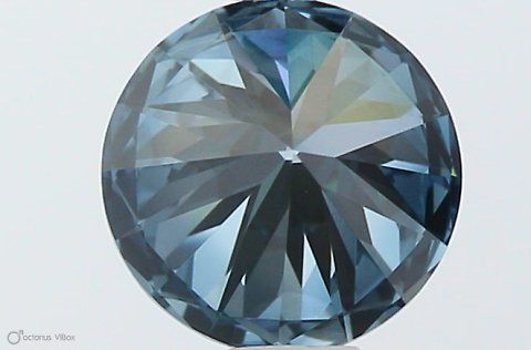 Lab-Grown ROUND Diamond - 0.6 Carat, Fancy Vivid Blue Color, IF Clarity | Sustainable Luxury, Dazzling Brilliance | IGI | Certified LG553257491