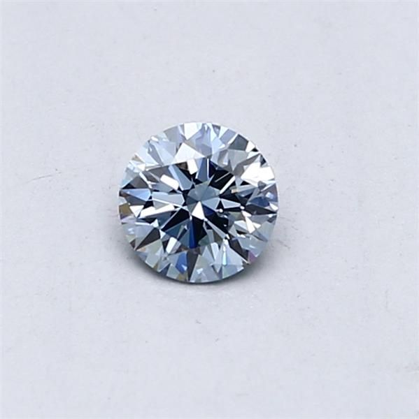 Lab-Grown ROUND Diamond - 0.3 Carat, Fancy Vivid Blue Color, VS2 Clarity | Sustainable Luxury, Dazzling Brilliance | IGI | Certified LG553257522