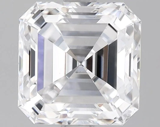 Lab-Grown Asscher Diamond - 2.52 Carats, E Color, VVS2 Clarity - Sustainable Luxury and Dazzling Brilliance-IGI·Certified