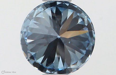 Lab-Grown ROUND Diamond - 0.58 Carat, Fancy Vivid Blue Color, VVS1 Clarity | Sustainable Luxury, Dazzling Brilliance | IGI | Certified LG564379396