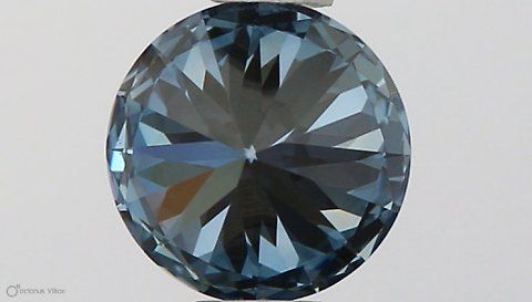 Lab-Grown ROUND Diamond - 0.51 Carat, Fancy Vivid Blue Color, VS1 Clarity | Sustainable Luxury, Dazzling Brilliance | IGI | Certified LG581330957