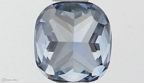 Lab-Grown CUSHION MODIFIED Diamond - 0.6 Carat, Fancy Vivid Blue Color, SI1 Clarity | Sustainable Luxury, Dazzling Brilliance | IGI | Certified LG581331061