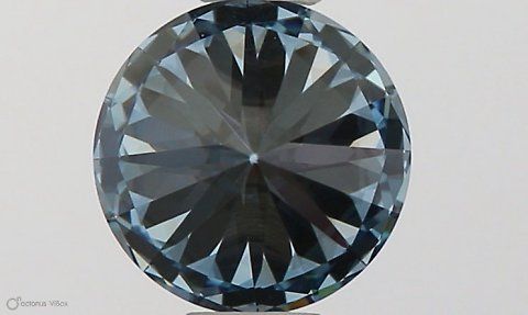 Lab-Grown ROUND Diamond - 0.6 Carat, Fancy Intense Blue Color, IF Clarity | Sustainable Luxury, Dazzling Brilliance | IGI | Certified LG581330960