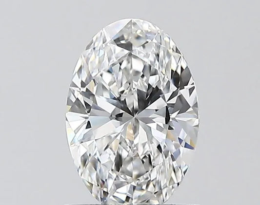 Lab-Grown Oval Diamond - 1 Carats, E Color, VVS2 Clarity - Sustainable Luxury and Dazzling Brilliance-IGI·Certified