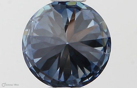 Lab-Grown ROUND Diamond - 0.55 Carat, Fancy Vivid Blue Color, SI1 Clarity | Sustainable Luxury, Dazzling Brilliance | IGI | Certified LG546229924