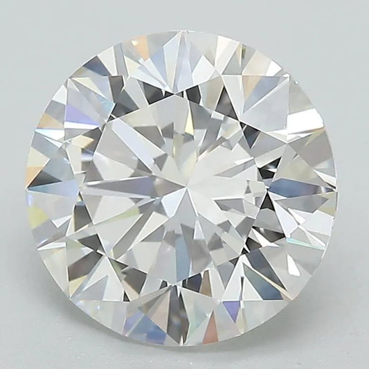 Lab-Grown Round Diamond - 3.08 Carats, F Color, VVS2 Clarity - Sustainable Luxury and Dazzling Brilliance-IGI·Certified