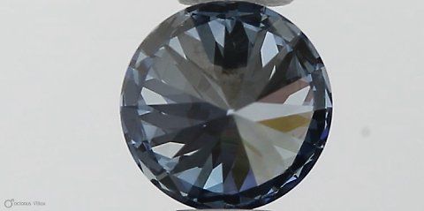 Lab-Grown ROUND Diamond - 0.36 Carat, Fancy Vivid Blue Color, VS2 Clarity | Sustainable Luxury, Dazzling Brilliance | IGI | Certified LG564379127