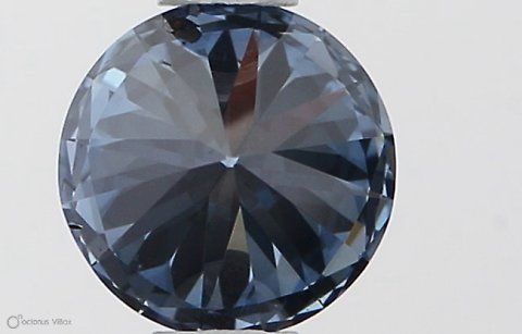 Lab-Grown ROUND Diamond - 0.5 Carat, Fancy Vivid Blue Color, SI1 Clarity | Sustainable Luxury, Dazzling Brilliance | IGI | Certified LG538290385