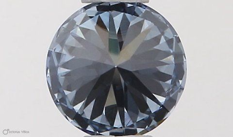 Lab-Grown ROUND Diamond - 0.32 Carat, Fancy Vivid Blue Color, SI1 Clarity | Sustainable Luxury, Dazzling Brilliance | IGI | Certified LG553257403