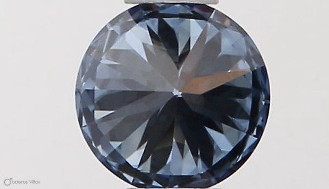 Lab-Grown ROUND Diamond - 0.31 Carat, Fancy Vivid Blue Color, VVS1 Clarity | Sustainable Luxury, Dazzling Brilliance | IGI | Certified LG564379230